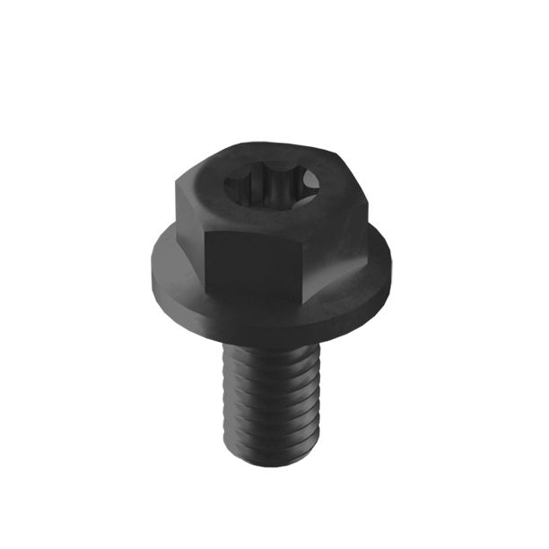 Flatfix Fusion Montageschraube M6 x12mm - Schwarz