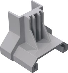 Clickfit EVO Eindklemsteun grijs (montageprofiel)