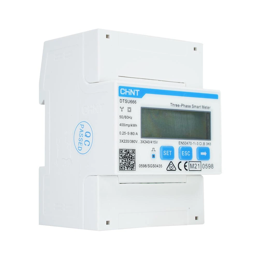 SAJ 3 Fase Chint meter (DTSU666) + 3x CT (100A)