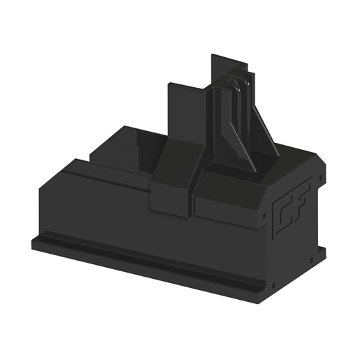 [1008060B] Clickfit EVO Montagerail eindkap zwart